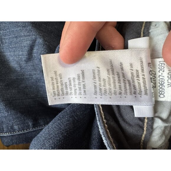 Paige Women Skyline Ankle Peg Jeans Denim Blue Size 26 Stretch Distressed Preppy - Picture 11 of 14